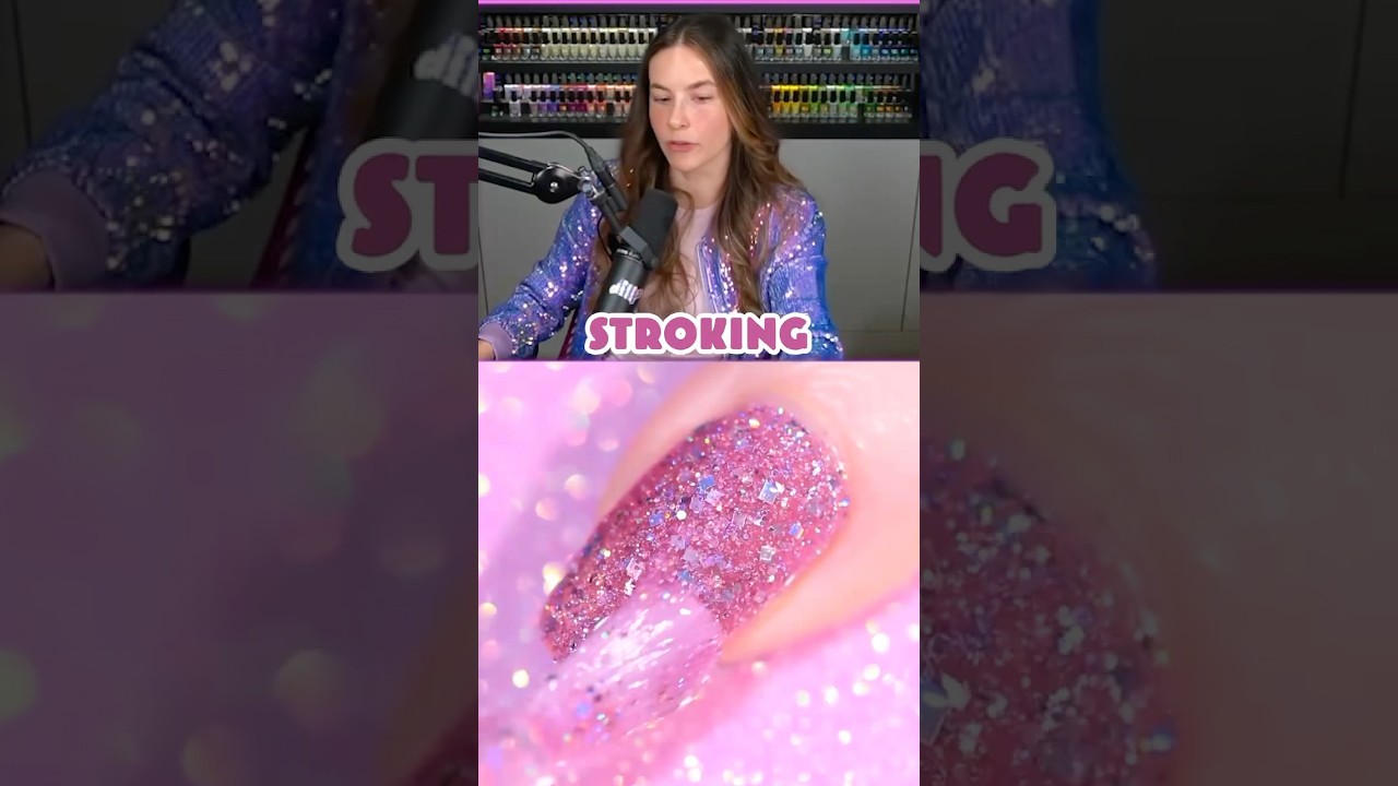 This is how to ✨correctly✨ apply glitter nail polish💅