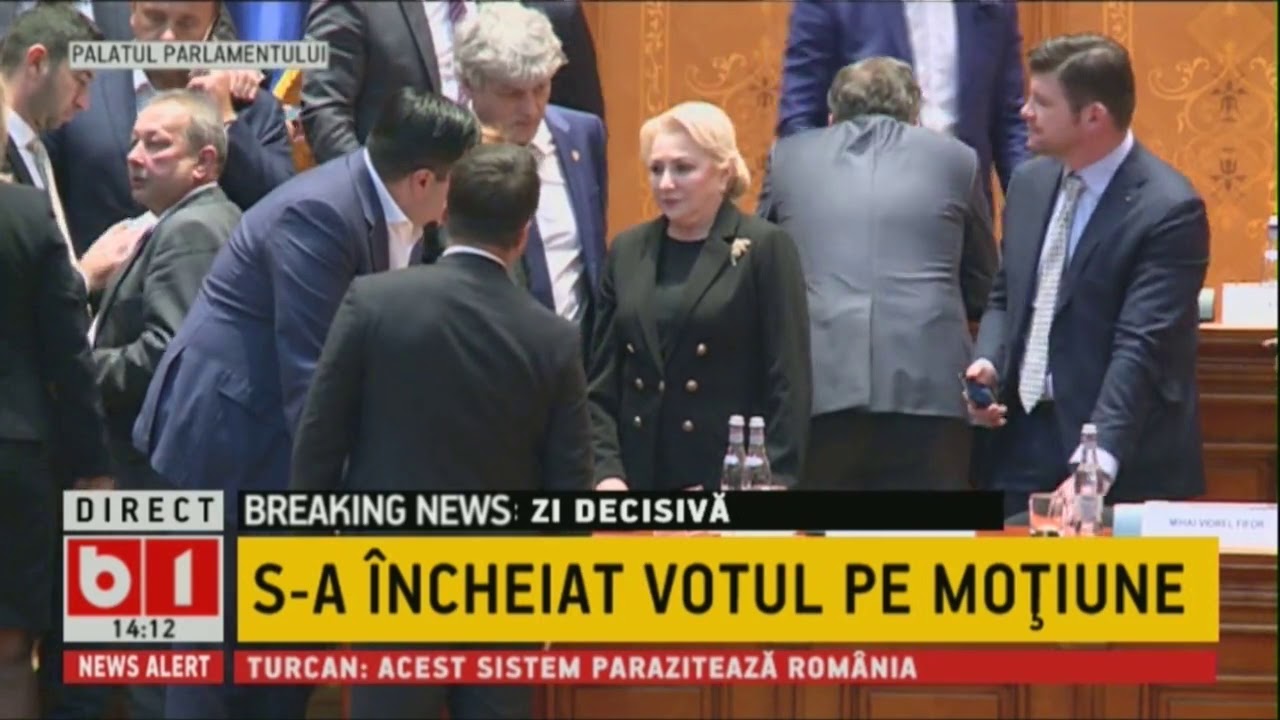 SPECIAL B1 (ORA 14.00):GUVERNUL DANCILA A CAZUT. ORBAN: IN SFARSIT, PSD NU MAI POATE FACE RAU newspaper mockup