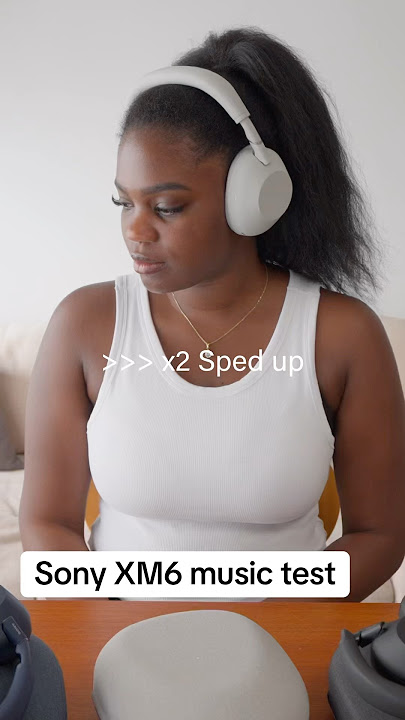 Sony XM6 try on & sound test 😏🙂‍↕️ #sony #headphones #shorts
