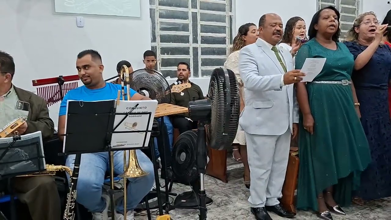 Conjuntos da área, canta no culto de ação e graças, ao pastor:Félix,  em IEADALPE-CAIXA d'água sob.
