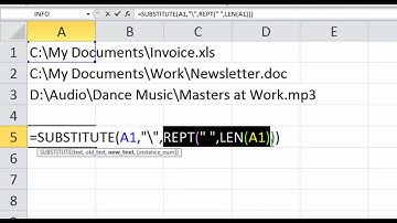 Extract Text from Right using SUBSTITUTE LEN REPT - Excel Functions Training Tutorial