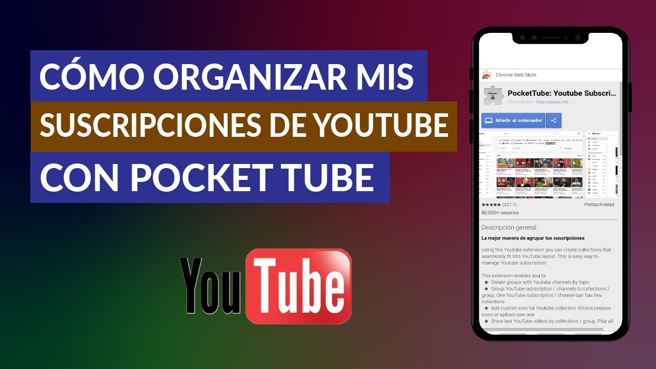 Cómo Organizar mis Suscripciones de YouTube con la Extensión PocketTube ...