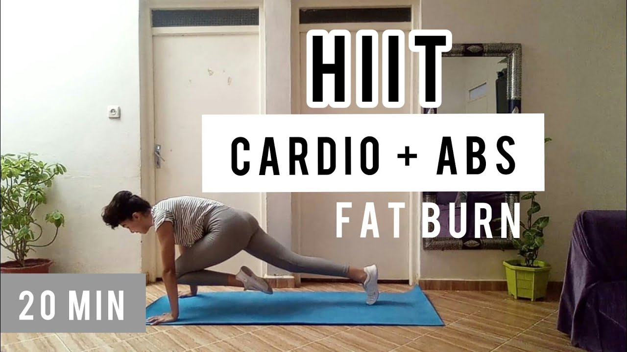 20 Min Abs & Cardio HIIT Workout | Burn 200 Calories | At Home | No ...