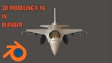 3D Modeling F-16 Jet Falcon in Blender *NEW*