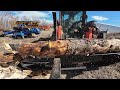 Skid steer firewood processor halverson 120 demo by swift fox industries