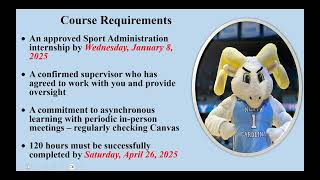 EXSS 493 - Spring 2025 Semester - Welcome Video