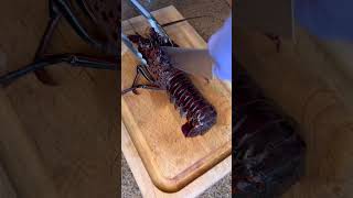 How to humanely break down a lobster #lobster #livelobster #seafood #cooking screenshot 4