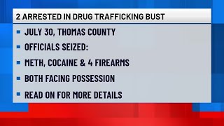 Two arrested in Thomas County meth and cocaine trafficking bust