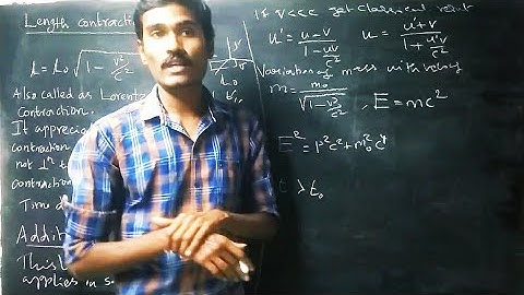 ug trb physics - relativity - length contraction - time dilation