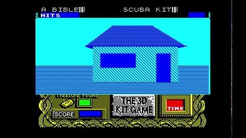 Spectrum 3D Construction Kit game A Chance In Hell Extreme version running on 600% fast emulator