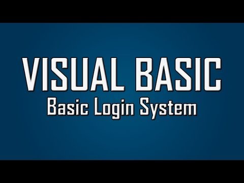 Learn Visual Basic - #15 - Basic Login System