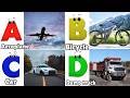 Vehicles Alphabet Song for kids | Vehicle ABC Song | Phonics for Kids | Alphabet Letters, Baby