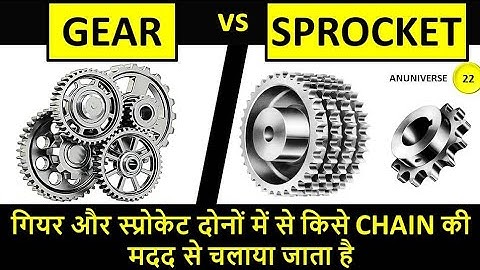 Difference between Gear and Sprocket