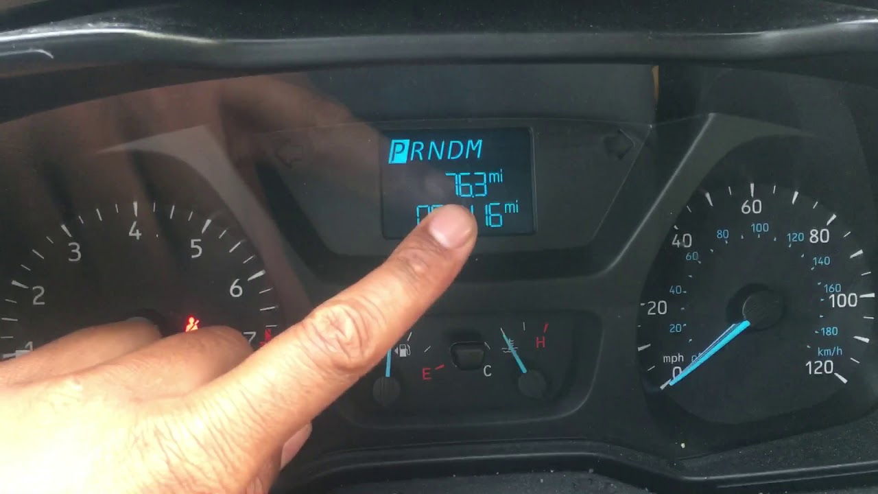 ford trip meter reset button