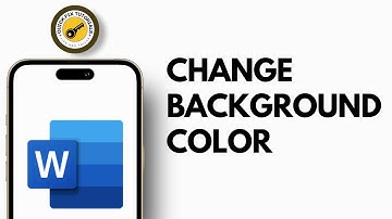 How to Change Background Color in Word on Mobile
