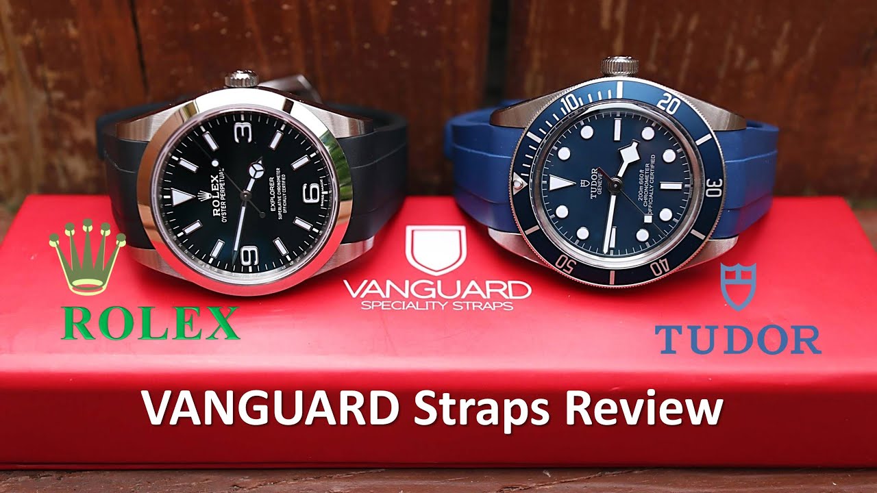 Black Rubber Strap for Tudor Black Bay 58 - Vanguard Straps