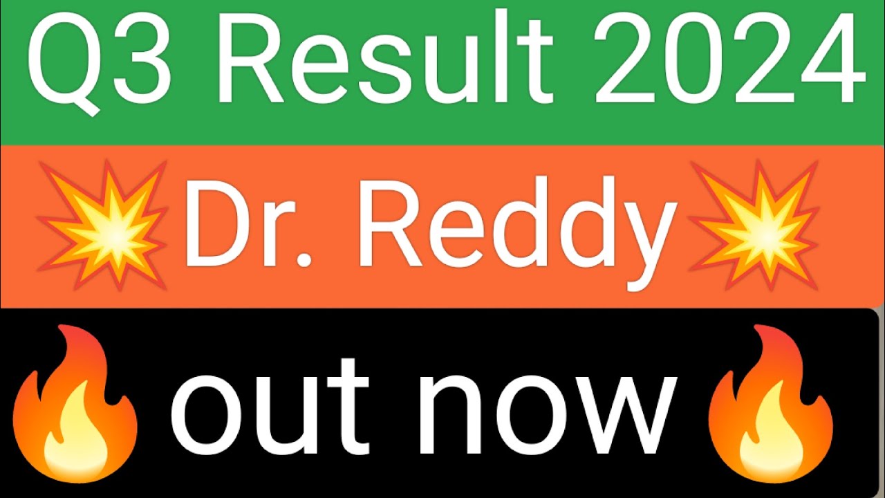 Dr Reddy Q3 result 2024. Dr Reddy latest news today. - YouTube