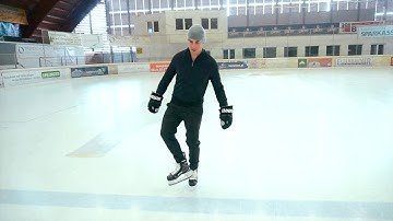 Introduction to Backward Skating:  Backward One Skate Gliding – Toe In and Toe Out