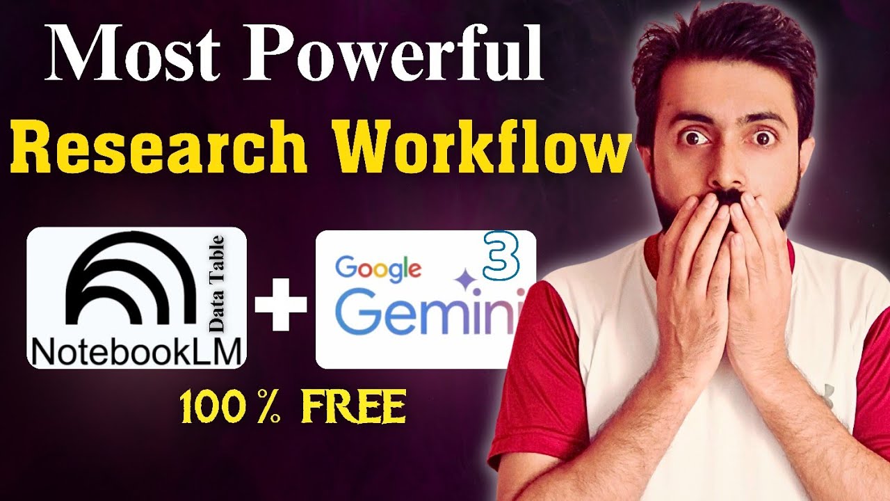 NotebookLM (Data Table) + Gemini | This AI Workflow Saves Me Hours of Research Time