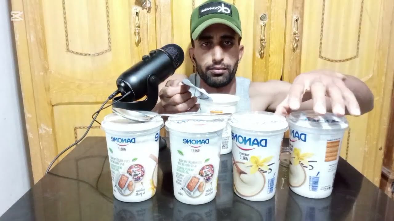 ASMR 😁😁 Я провел испытание с пятью большими пончиками.