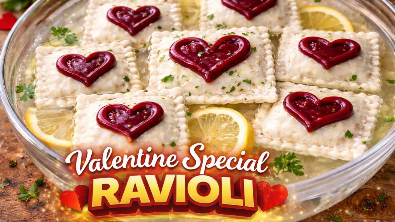 Valentine Special Ravioli ❤️ | Romantic Heart Ravioli Recipe | shreejirasoi