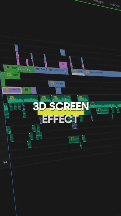 "How to use a 3d screen effect in premiere pro " #edit #premierepro # ...