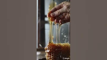 Hyper Realistic Golden Honey (8k) #asmr #fruit #shortvideo #satisfying