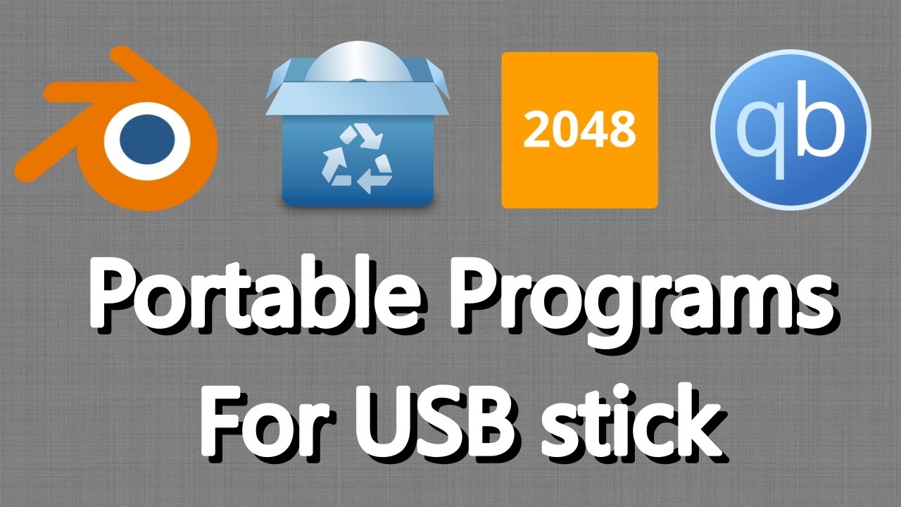 How to Run Portable Apps from a USB drive - Open-Source