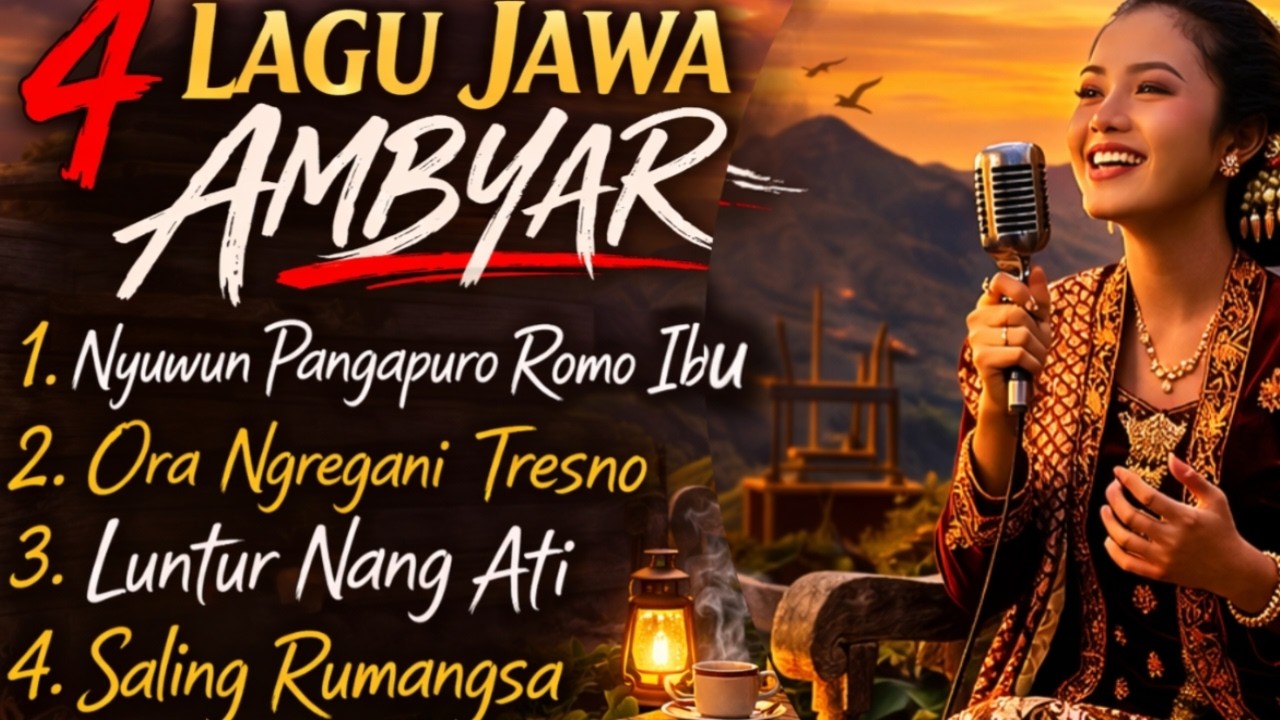 Kumpulan 4 Lagu Jawa Ambyar Terbaru Sing Gawe Nyess Ati