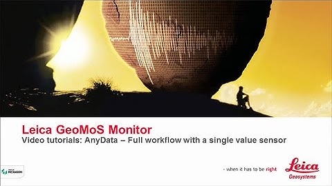 Leica GeoMoS Video Tutorial - CSV import full workflow