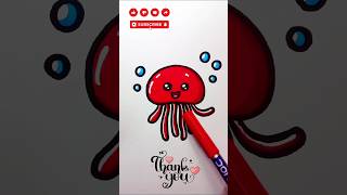 Jelly Fish Easy Drawing