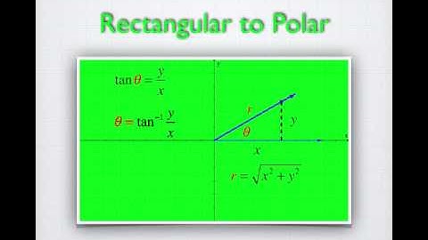 Rectangular to Polar Coordinates
