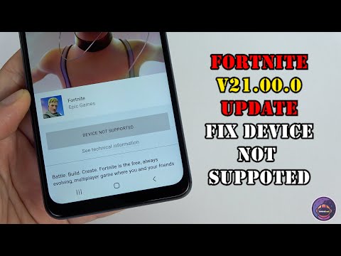 How to download Fortnite V21.00.0 fix Device not Supported for all devices Fortnite APK Fix