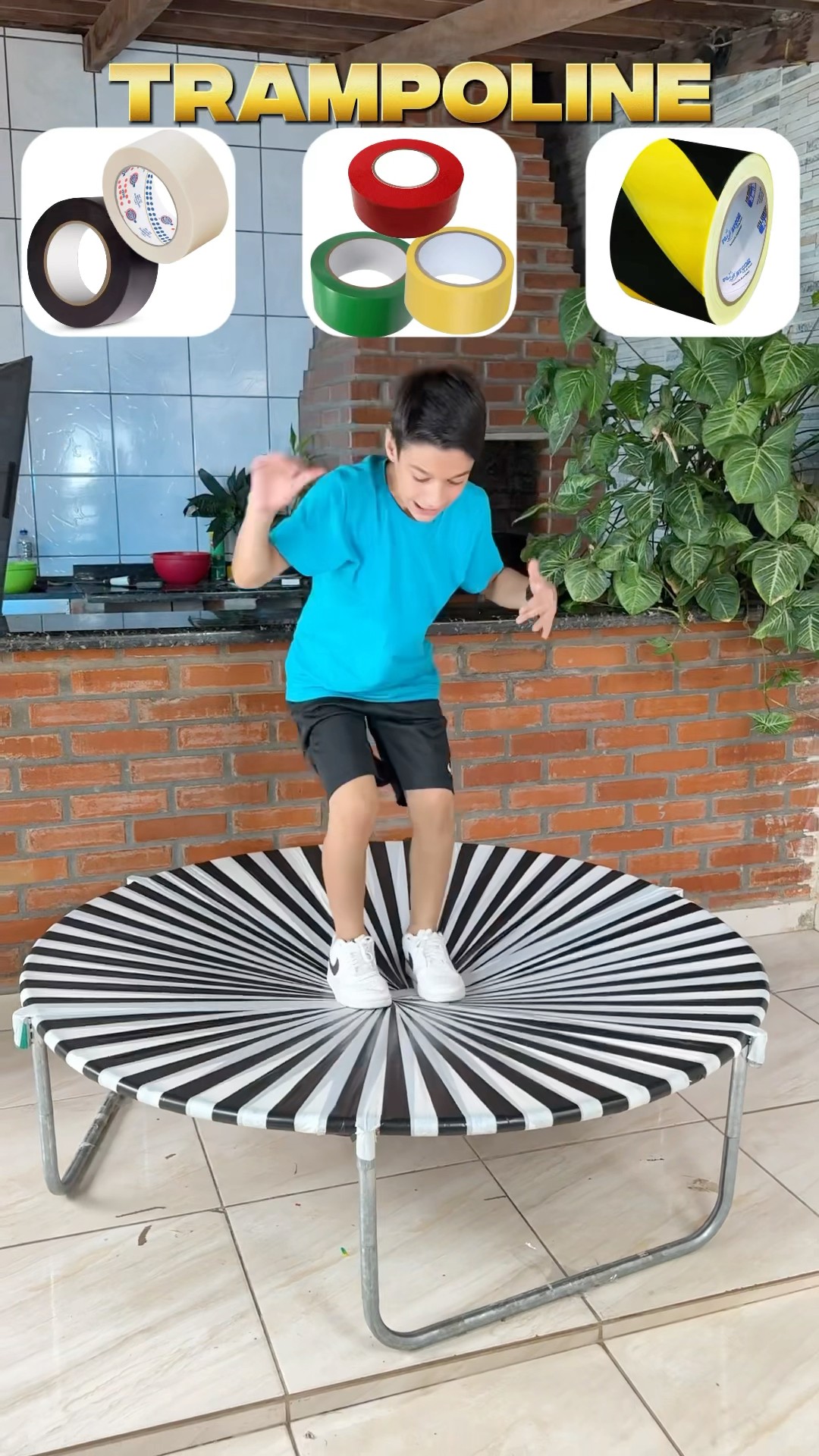 Qual trampolim vai funcionar?!? #shorts #challenge