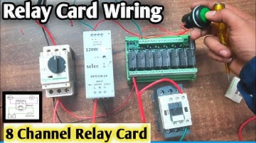 Relay Card Control wiring with SMPS ll 8 Channel Control Card Hindi ll #relay