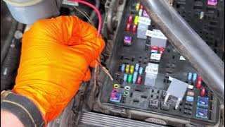 2018 Chevy Silverado Starter Relay & Fuse, Ignition Switch Bypass for Starter Testing