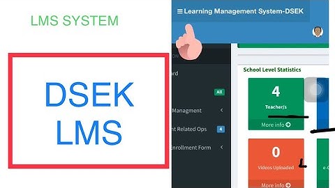 DSEK LMS|How to add teachers and students in LMS|short video| easy way