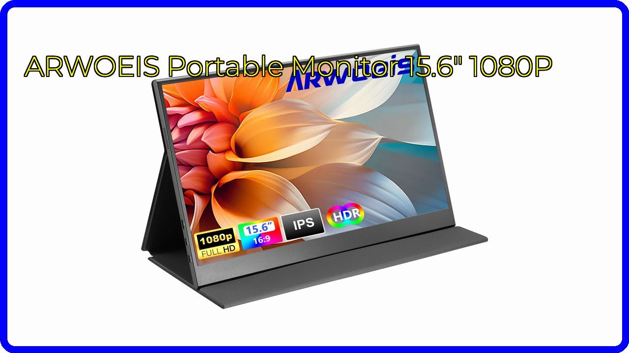 モニター ARWoeis PORTBLE MONITOR HSD156P1 ARWOEIS Portable Monitor 15.6