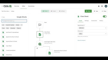 Qlik Automation Google Sheet