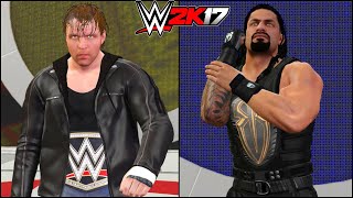 WWE 2K17 Gameplay - DEAN AMBROSE VS ROMAN REIGNS & More || WWE 2K17 Dean Ambrose | screenshot 5