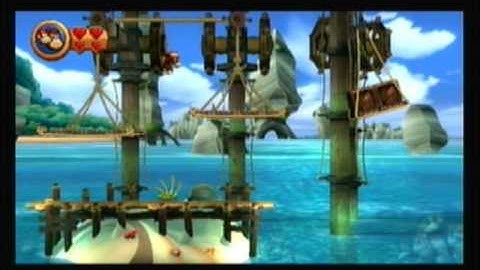 Donkey Kong Country Returns Walkthrough Part 9 (World 2-1 Poppin
