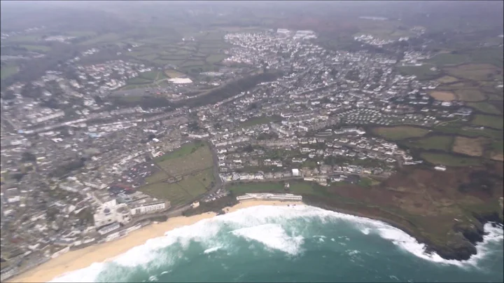 Flight Newquay to St Marys via Lands End with Skybus