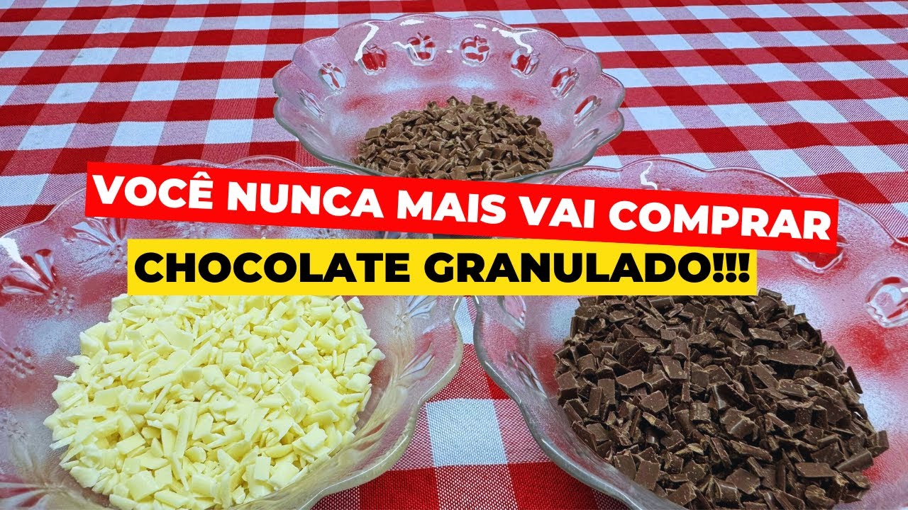VOCÊ NUNCA MAIS VAI COMPRAR CHOCOLATE GRANULADO DEPOIS DE VER ESSE VÍDEO!!!