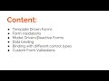 Angular Training Part 6 - Introduction to Forms