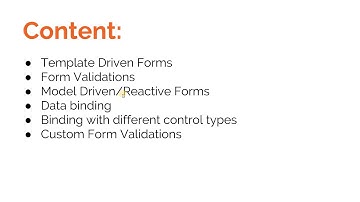 Angular Training Part 6 - Introduction to Forms