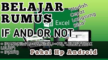 BELAJAR RUMUS IF AND OR NOT EXCEL || Wps Office Android