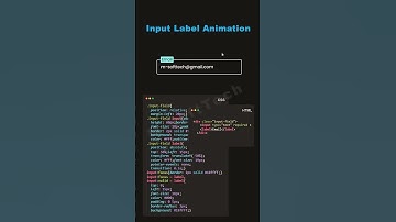 Input field hover animation #animation #shorts #shortsfeed #webdesign #webdevelopment #coding #viral