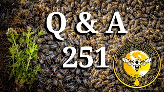 LIVE session, Backyard Beekeeping Questions and Answers Episode 251 Discussing Honey Bees