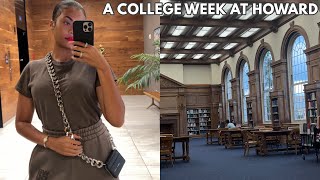 A COLLEGE WEEK AT HOWARD UNIVERSITY VLOG | MEETING A NEW FRIEND, DECORATING BATHROOM, HANGING OUT