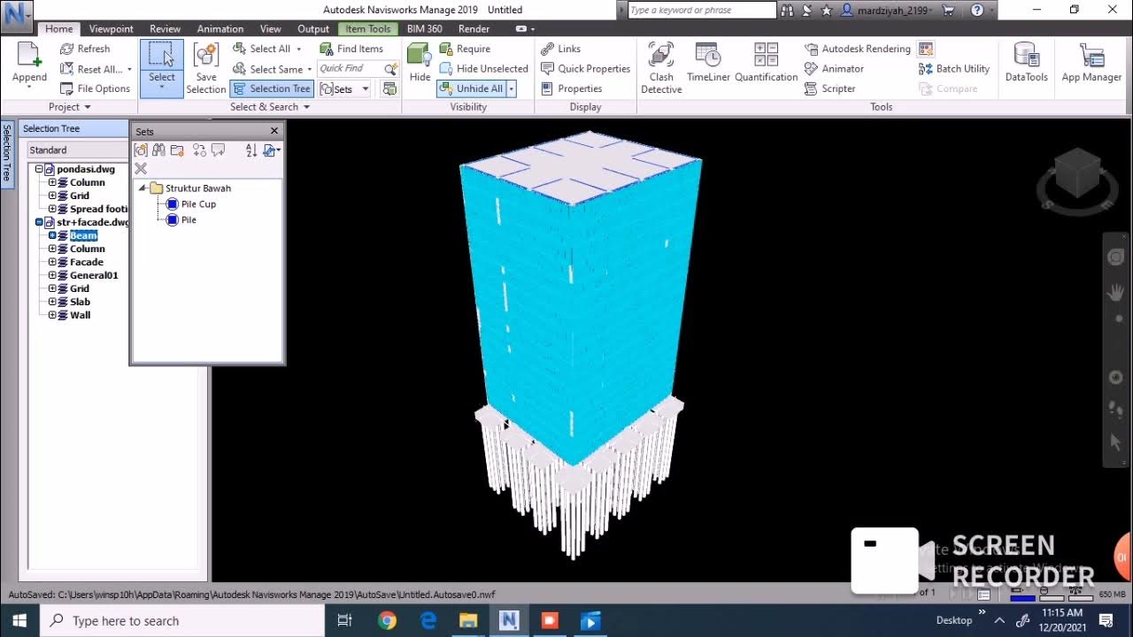 CARA MEMBUAT PERMODELAN 4D DAN 5D MENGGUNAKAN NAVISWORK - YouTube